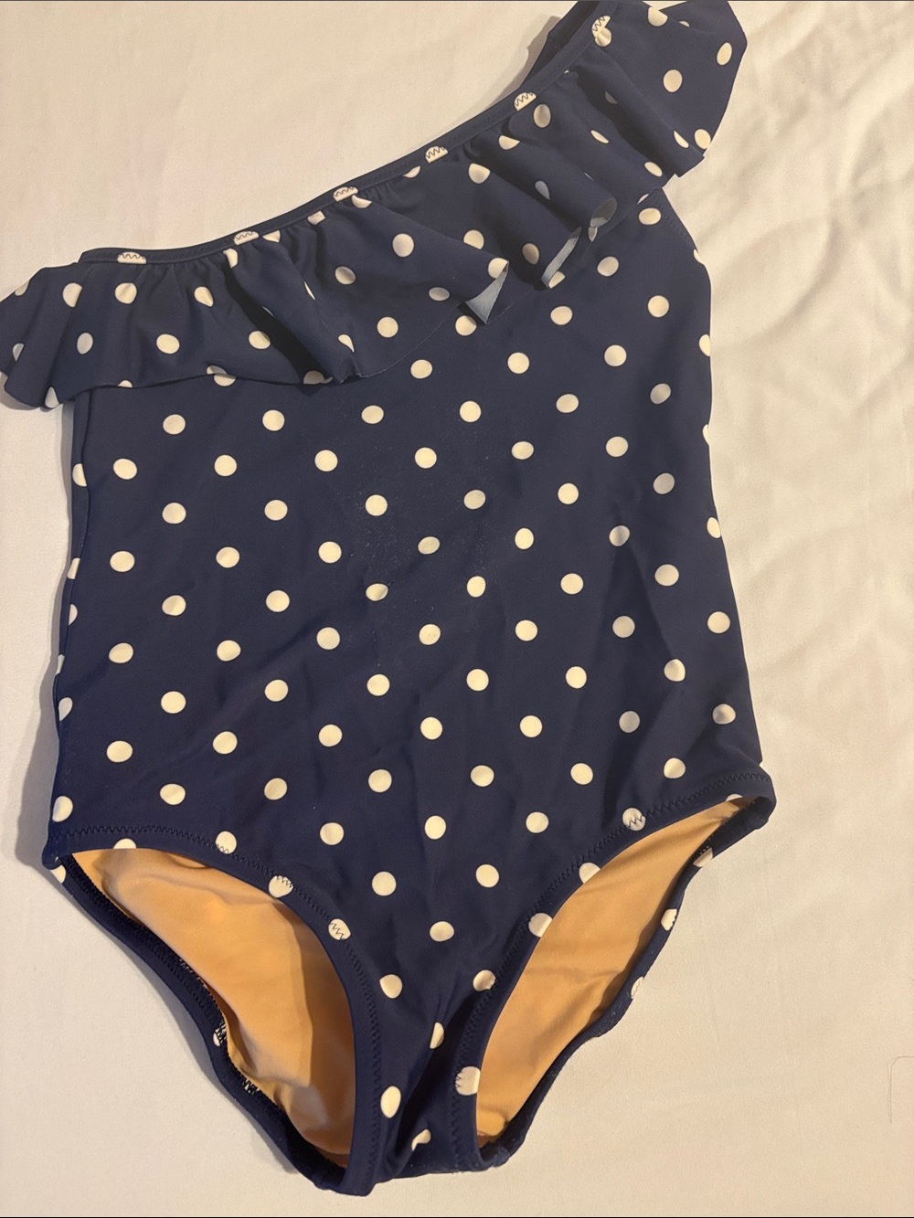 J.Crew crewcuts polka dot one piece swimsuit Girls 6/7